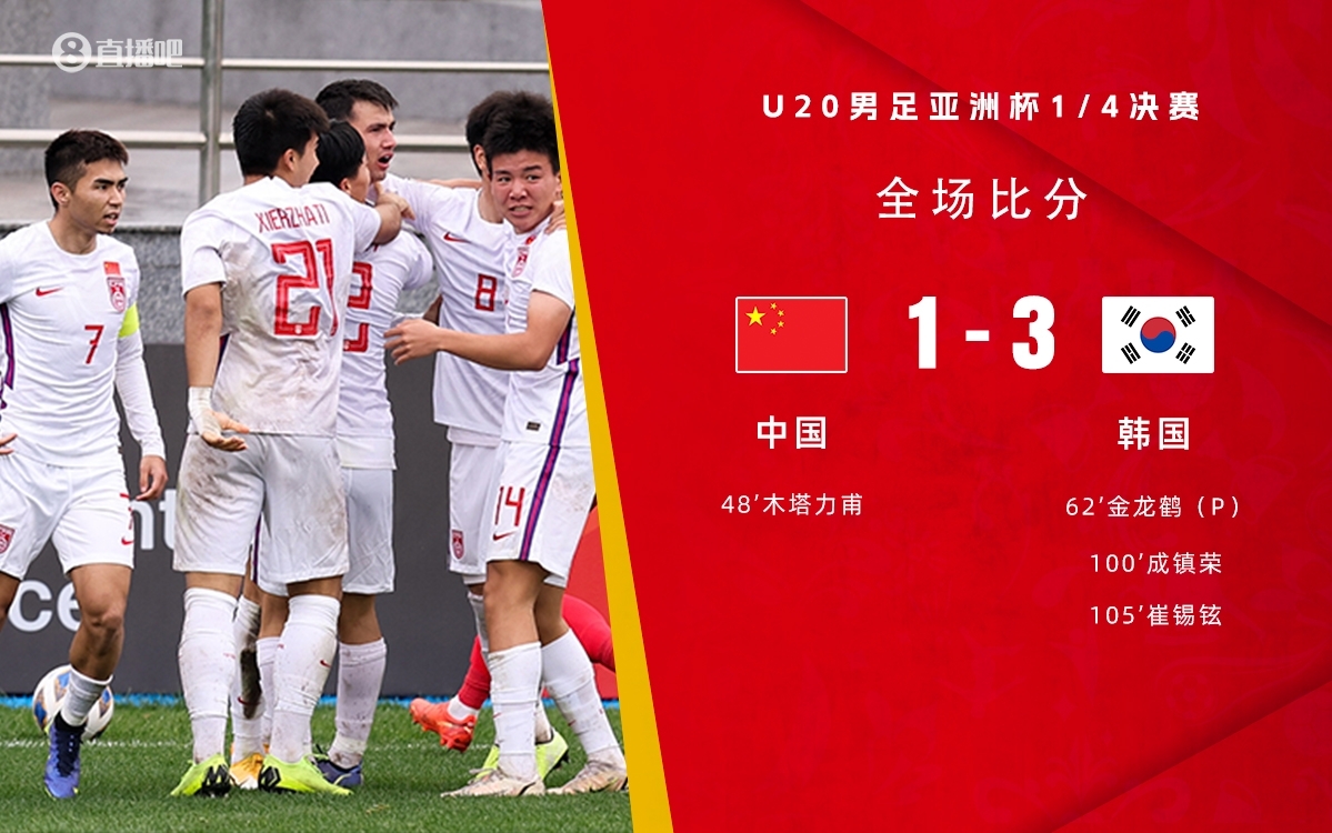复仇！U22国足绝杀复仇韩国，2年前U20亚洲杯加时憾负无缘世青赛
