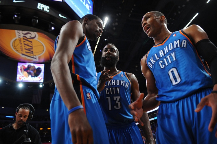 雷霆三少得分全部进入历史前20！他们是NBA历史最大的如果吗？